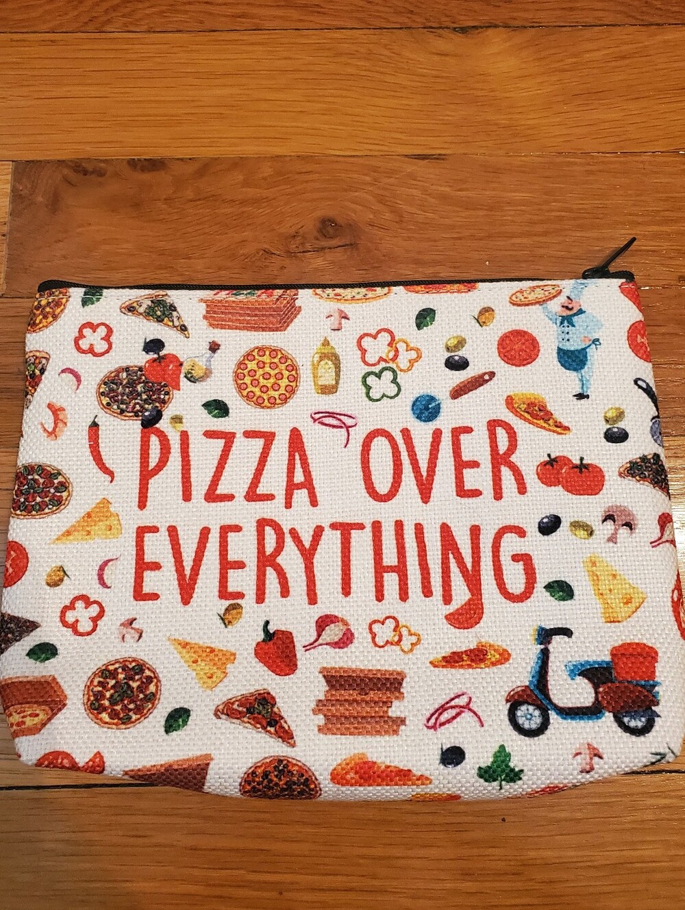 "Pizza Over Everything" Zipper Pouch Bag - Picture 3 of 4